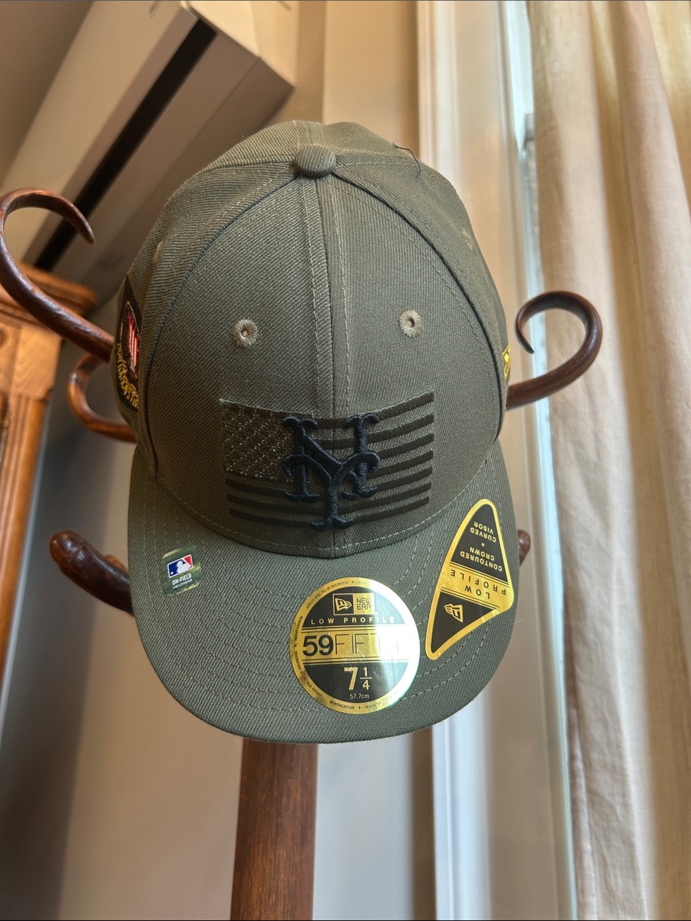 New Era Olive Green NY Mets 59FIFTY Low Profile Cap